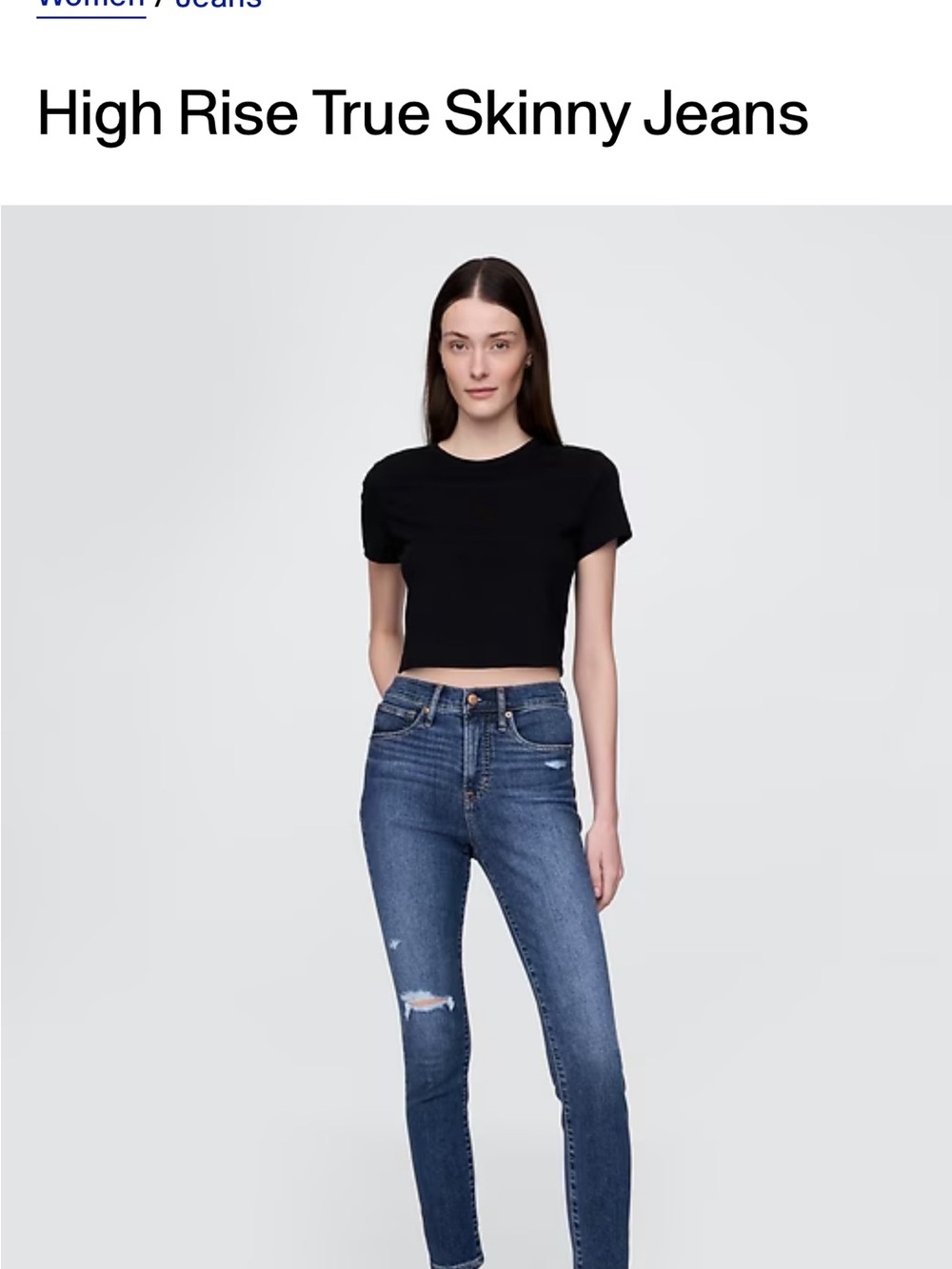 GAP Dark Wash Blue Skinny Jeans